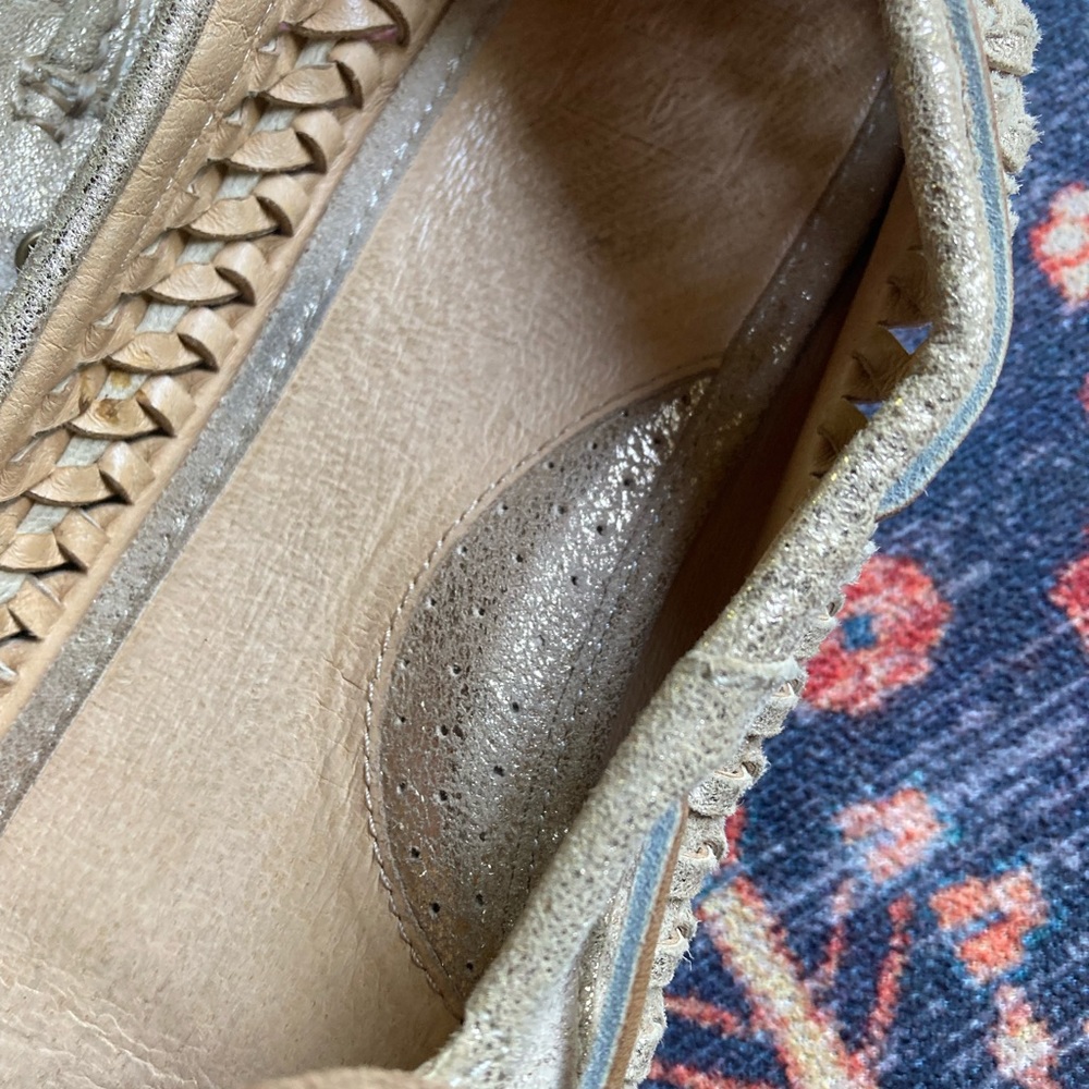 Frye Quincy Woven Metallic Boat Shoes — Wm 10 EUC/ Like new - Picture 8 of 13